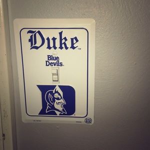 Duke Blue Devils light switch cover.